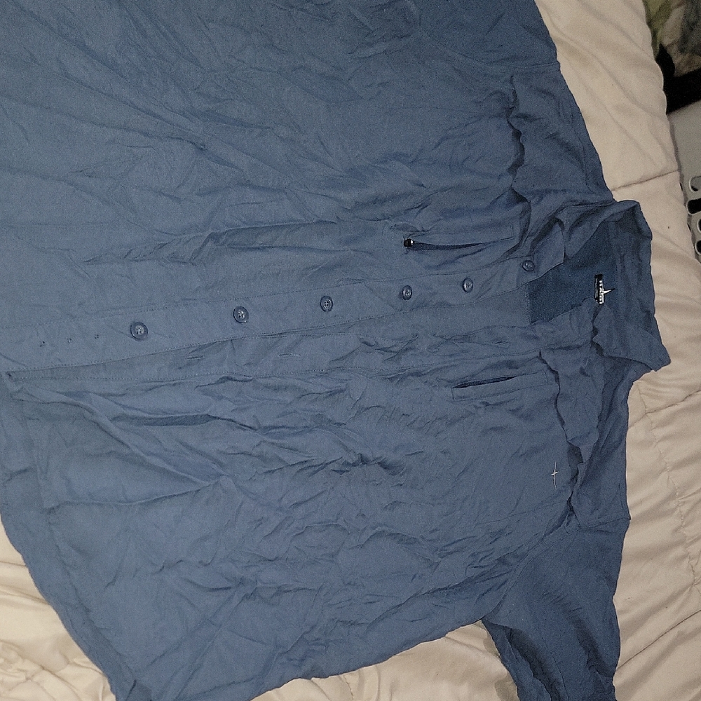 Blue Button-Up Shirt
